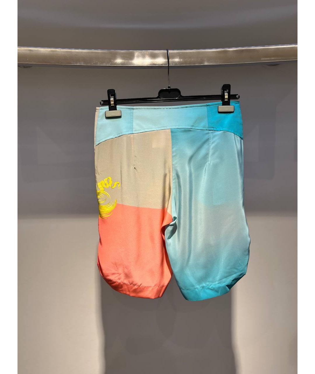 VERSACE Мульти хлопко-эластановые шорты, фото 3