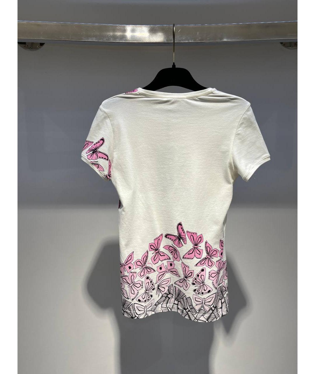 VERSACE Белая хлопковая футболка, фото 3