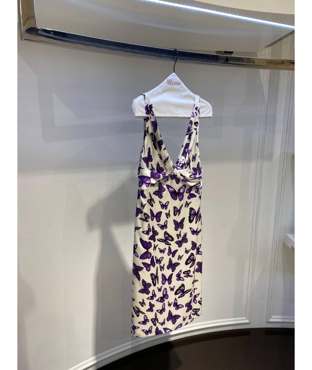 VERSACE Мульти шелковое платье, фото 2