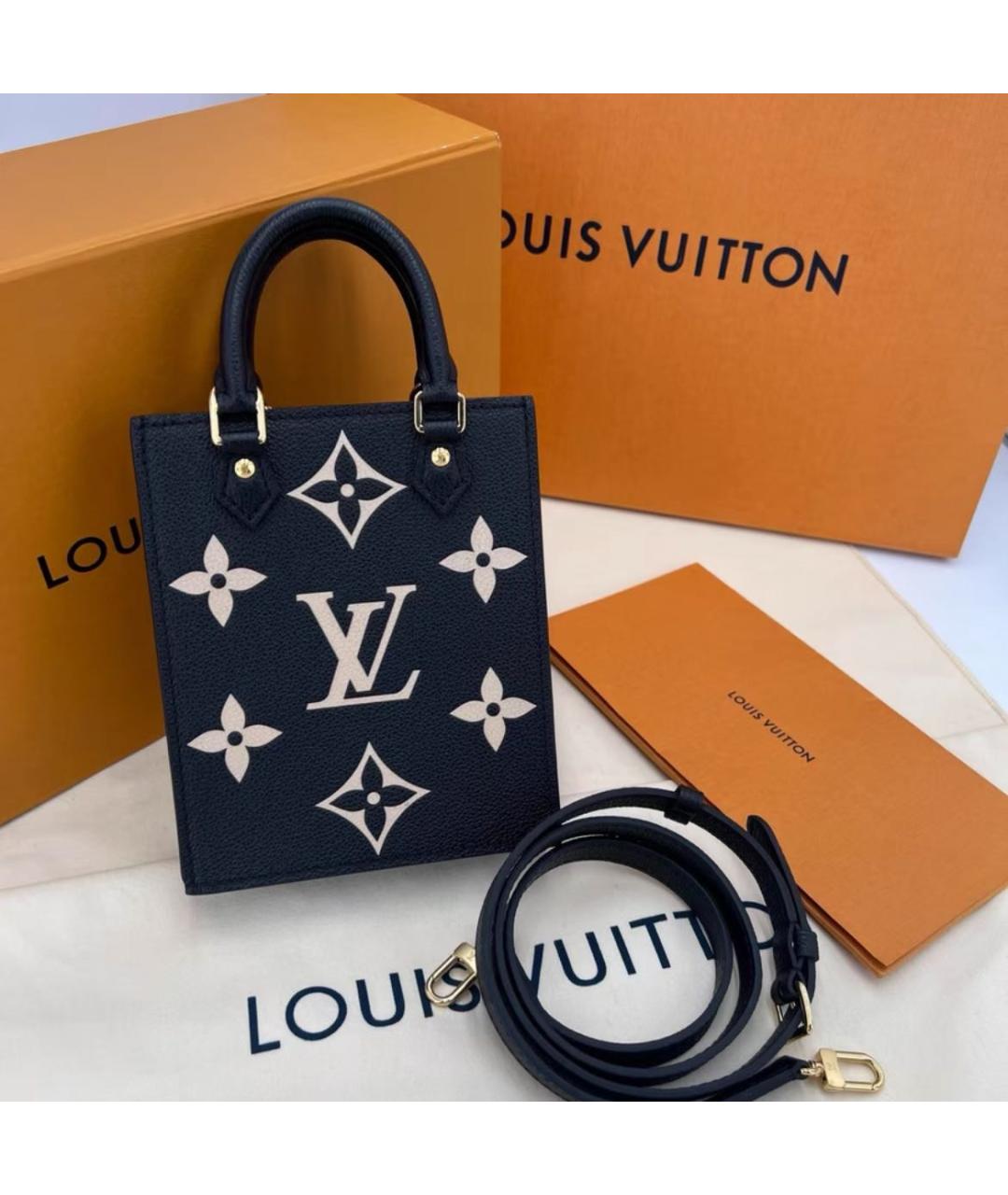 LOUIS VUITTON Черная сумка с короткими ручками, фото 2