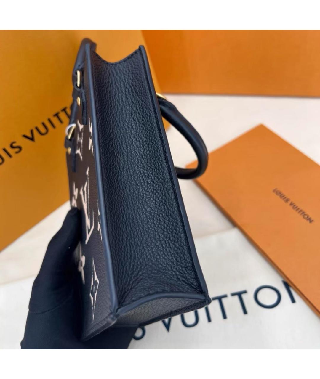 LOUIS VUITTON Черная сумка с короткими ручками, фото 3