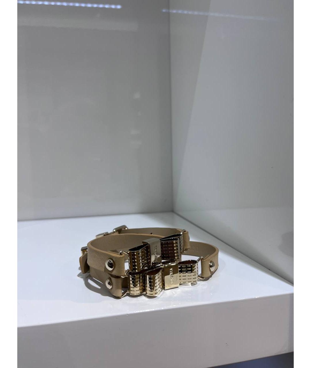 VERSACE Бежевый кожаный ремень, фото 4