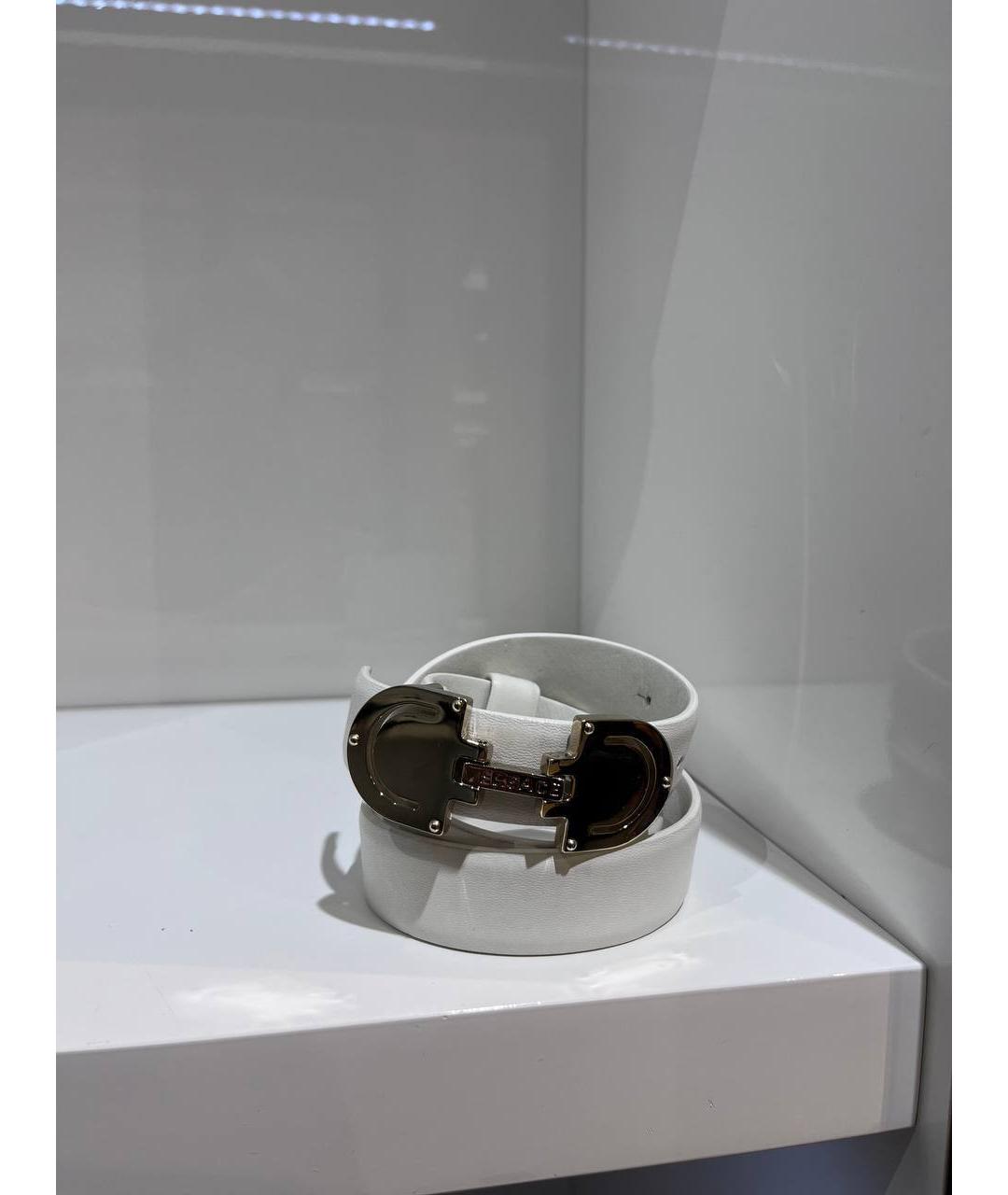 VERSACE Белый кожаный ремень, фото 4