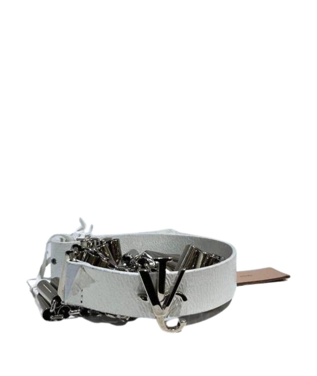 VERSACE Белый кожаный ремень, фото 1