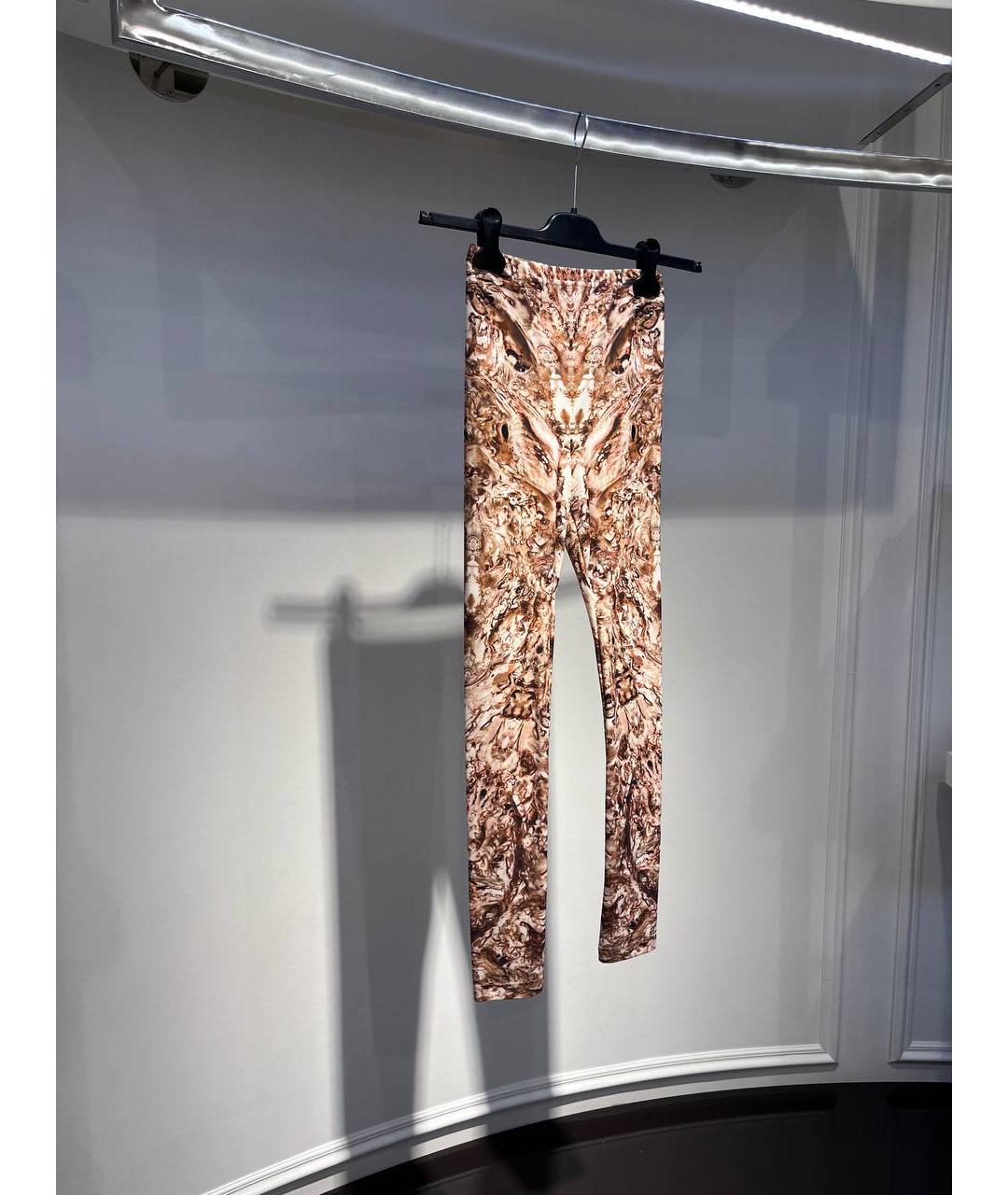 ALEXANDER MCQUEEN Бежевые хлопковые спортивные брюки и шорты, фото 2