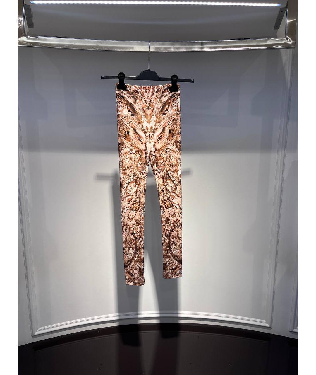 ALEXANDER MCQUEEN Бежевые хлопковые спортивные брюки и шорты, фото 4