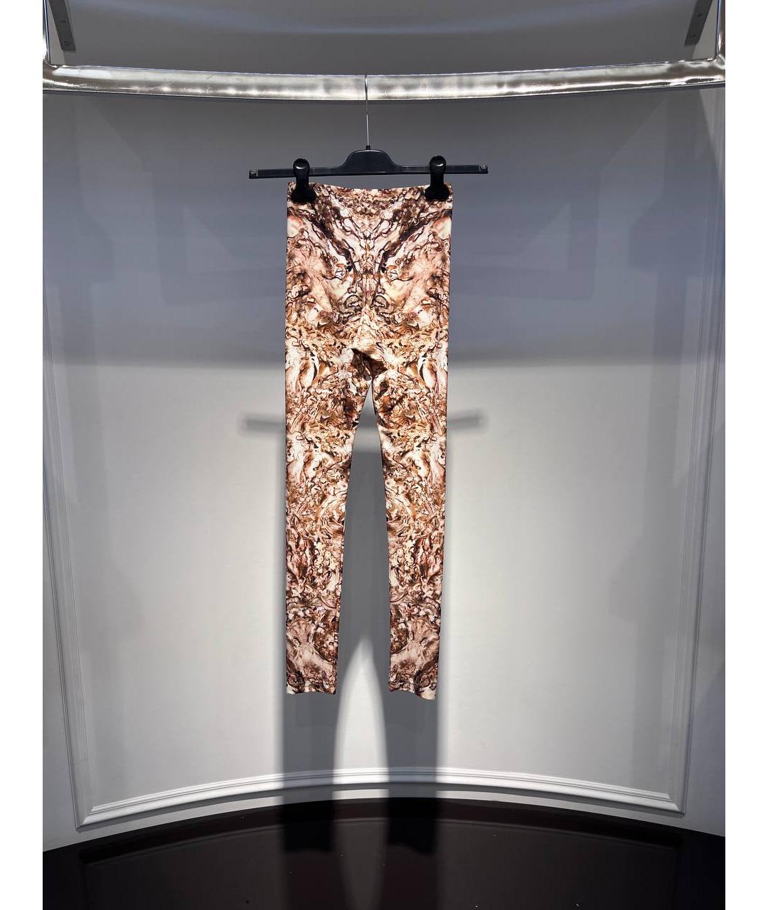 ALEXANDER MCQUEEN Бежевые хлопковые спортивные брюки и шорты, фото 3