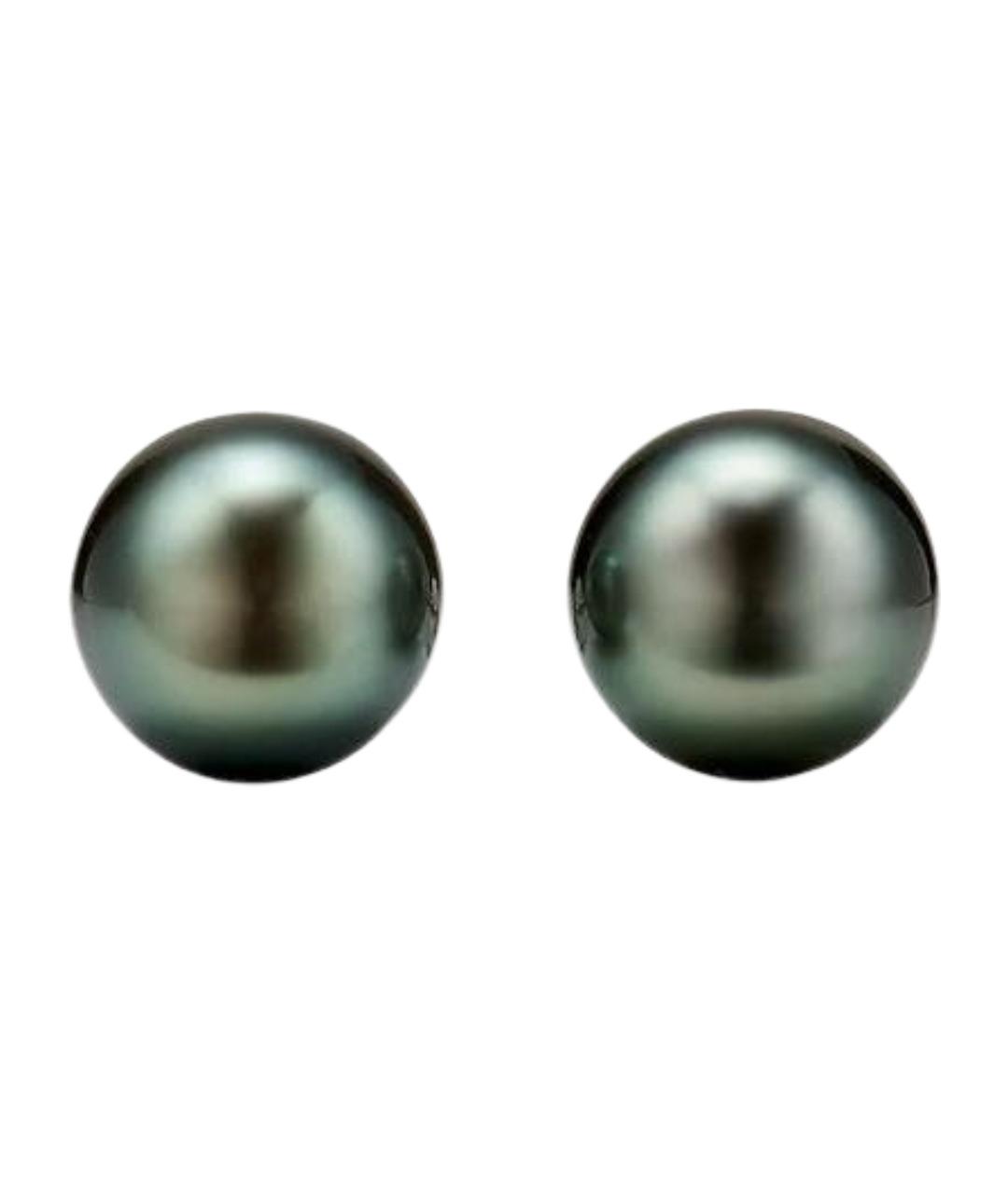 TIFFANY&CO Зеленые серьги из белого золота, фото 1