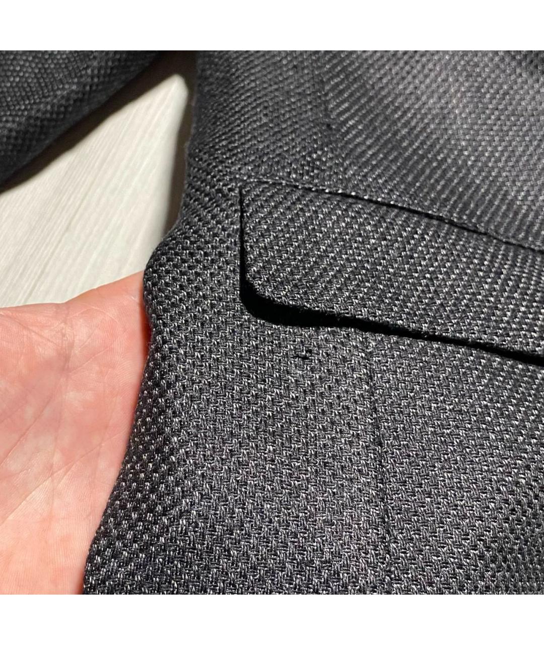 VERSACE Антрацитовый хлопковый пиджак, фото 7