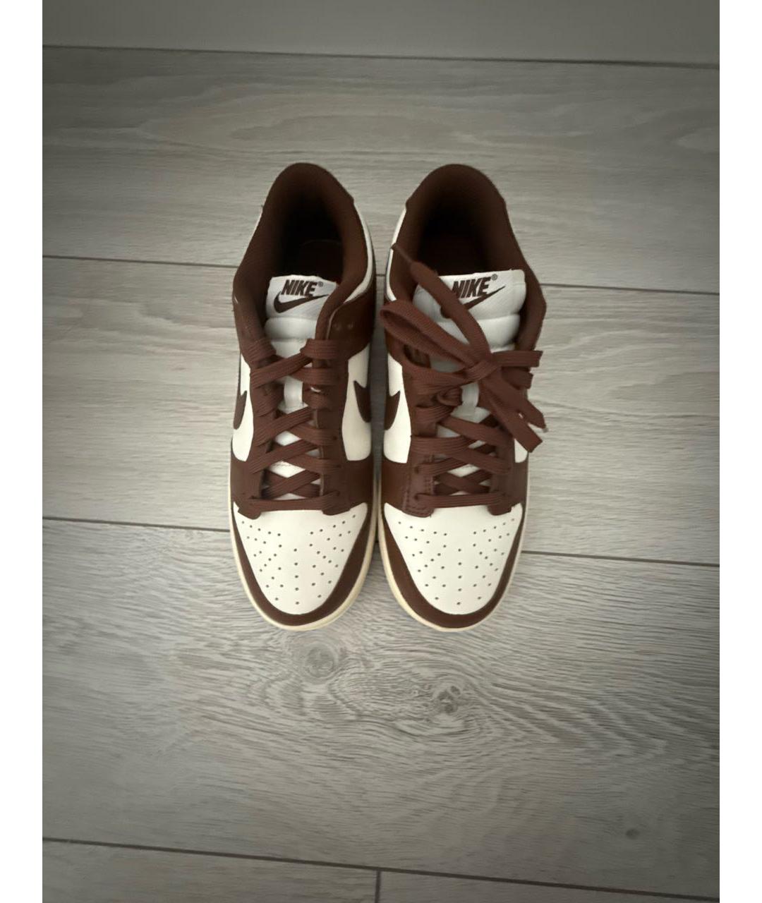 NIKE Коричневые кожаные кеды, фото 3