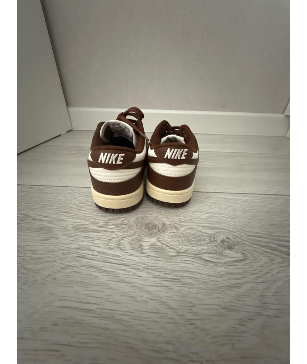 NIKE Коричневые кожаные кеды, фото 4