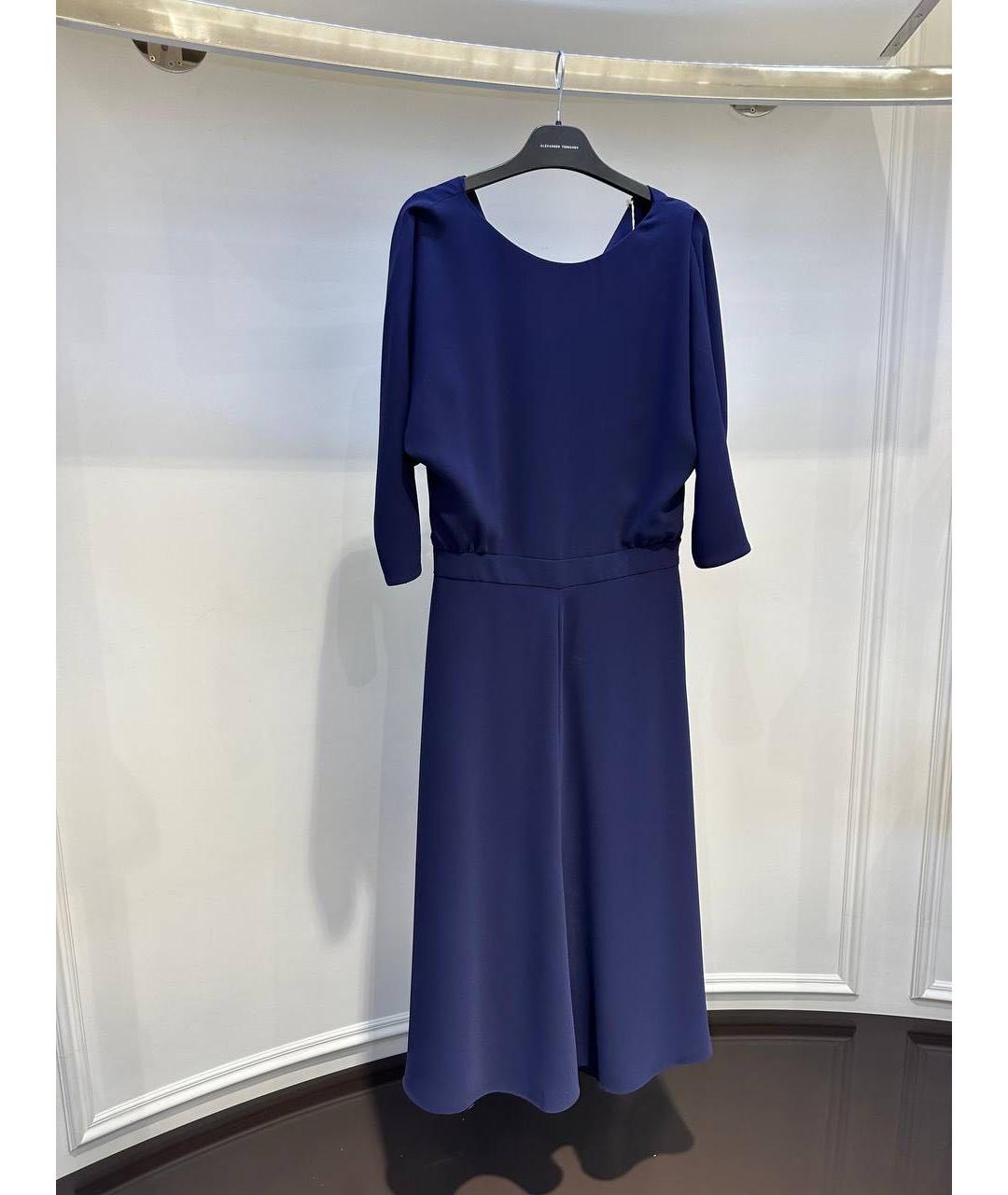 ALEXANDER TEREKHOV Темно-синее хлопковое платье, фото 3