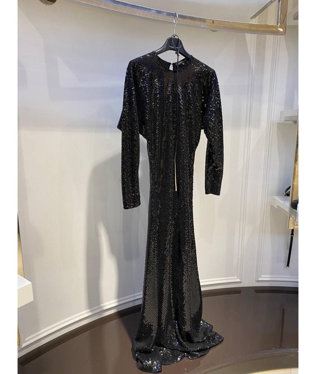 ALEXANDER TEREKHOV Черное полиэстеровое платье, фото 3