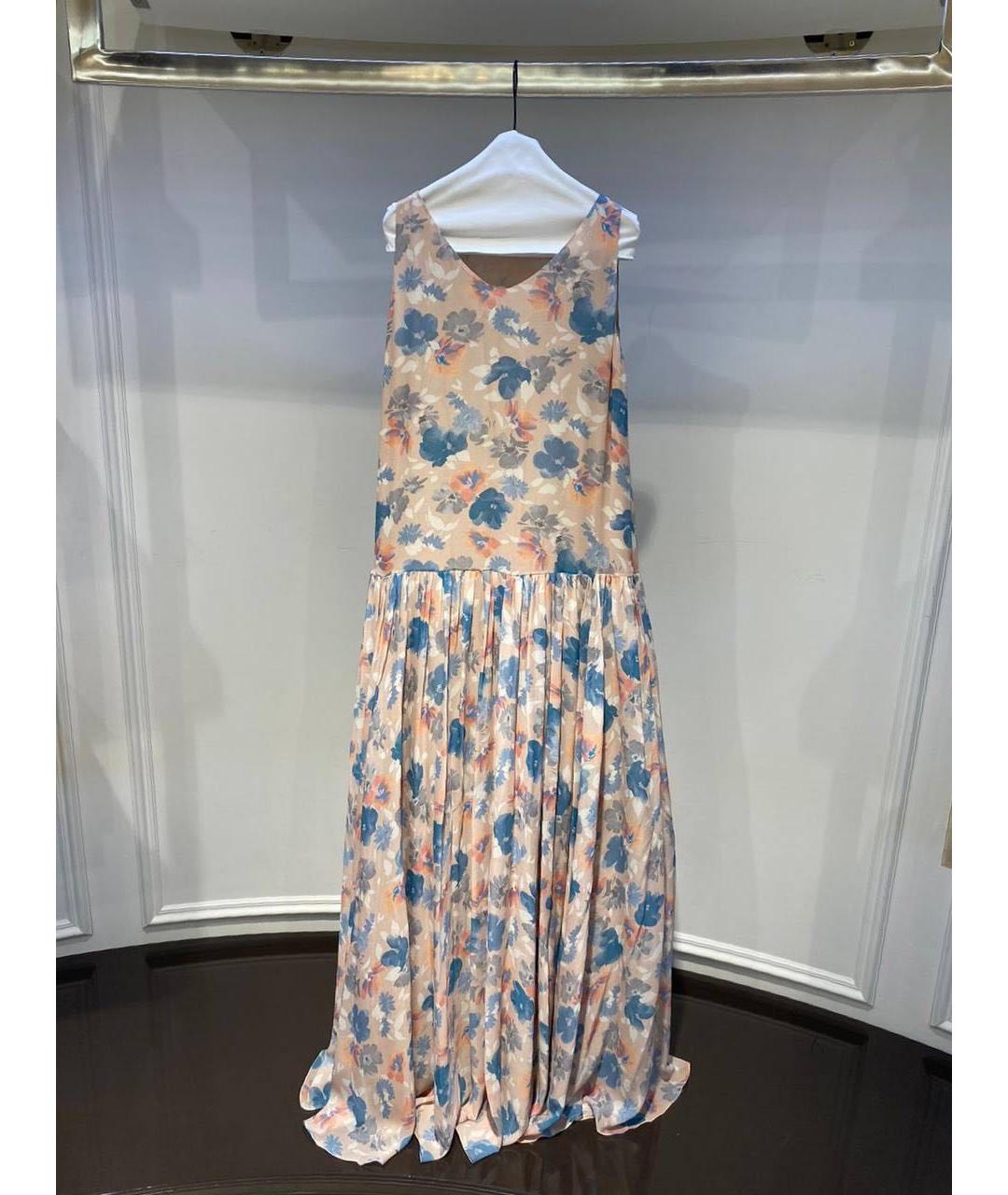 ALEXANDER TEREKHOV Мульти шелковое платье, фото 2