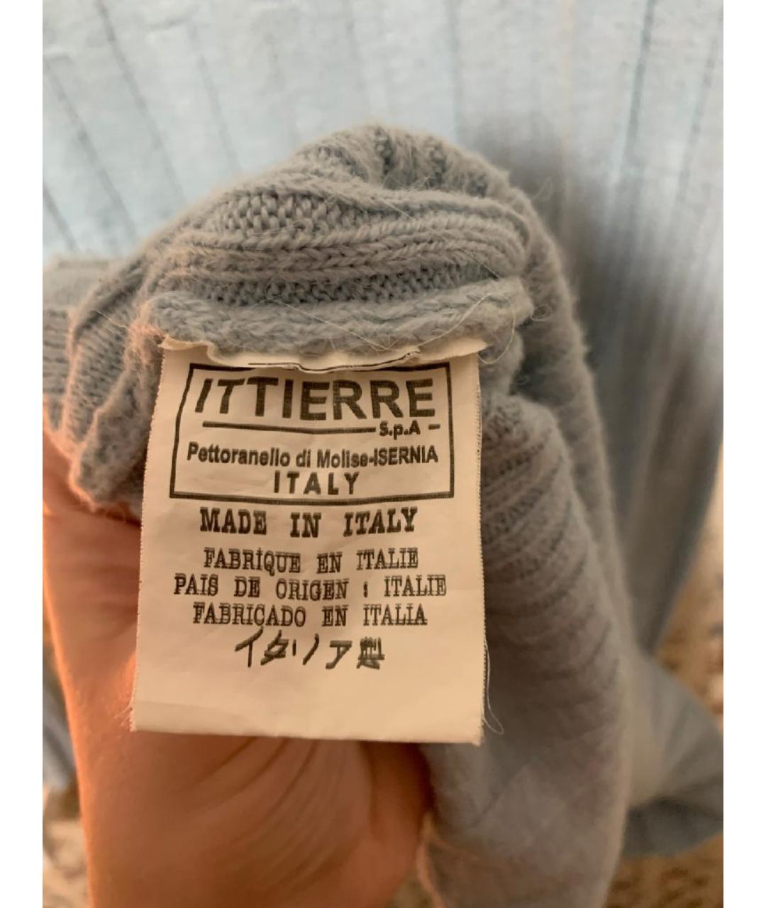 VERSACE Голубой шерстяной джемпер / свитер, фото 5