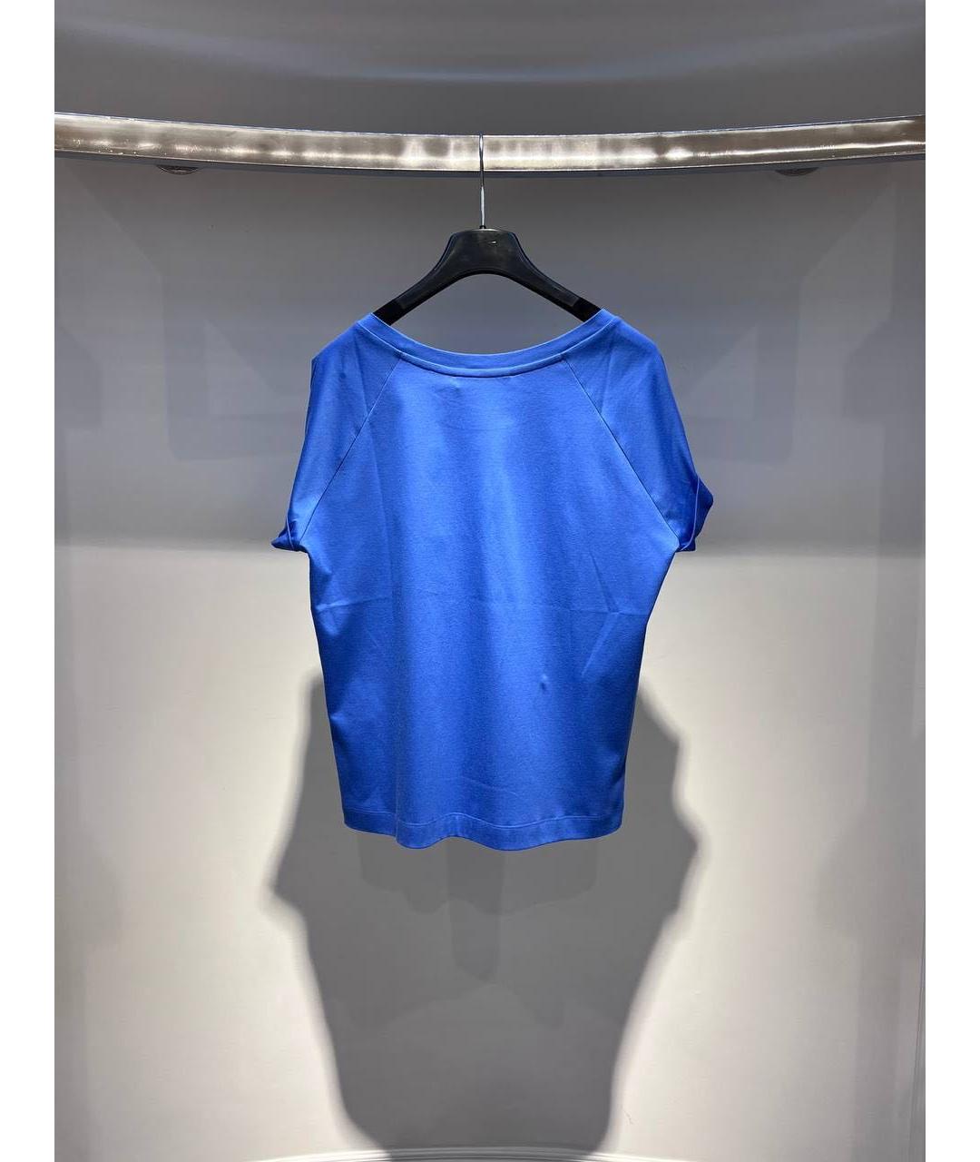 ALEXANDER TEREKHOV Синяя хлопковая футболка, фото 2