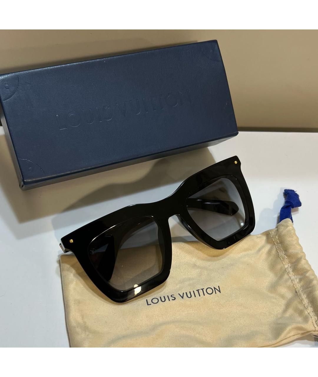 LOUIS VUITTON Черные солнцезащитные очки, фото 4