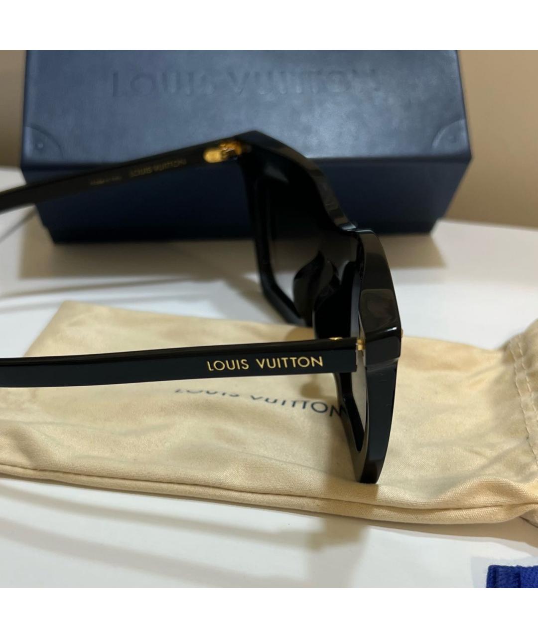 LOUIS VUITTON Черные солнцезащитные очки, фото 2