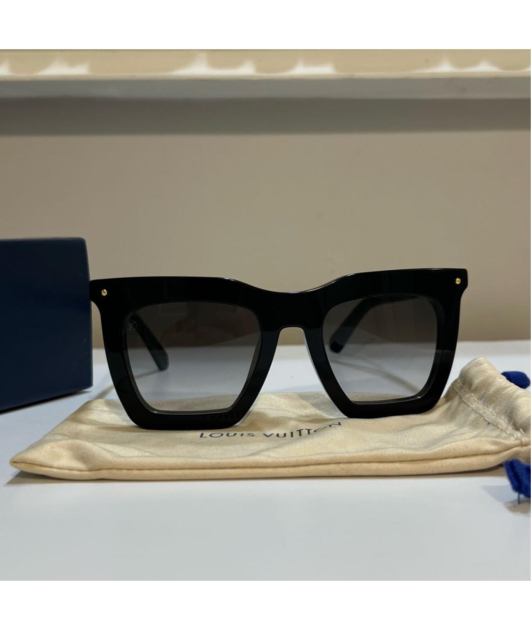 LOUIS VUITTON Черные солнцезащитные очки, фото 5