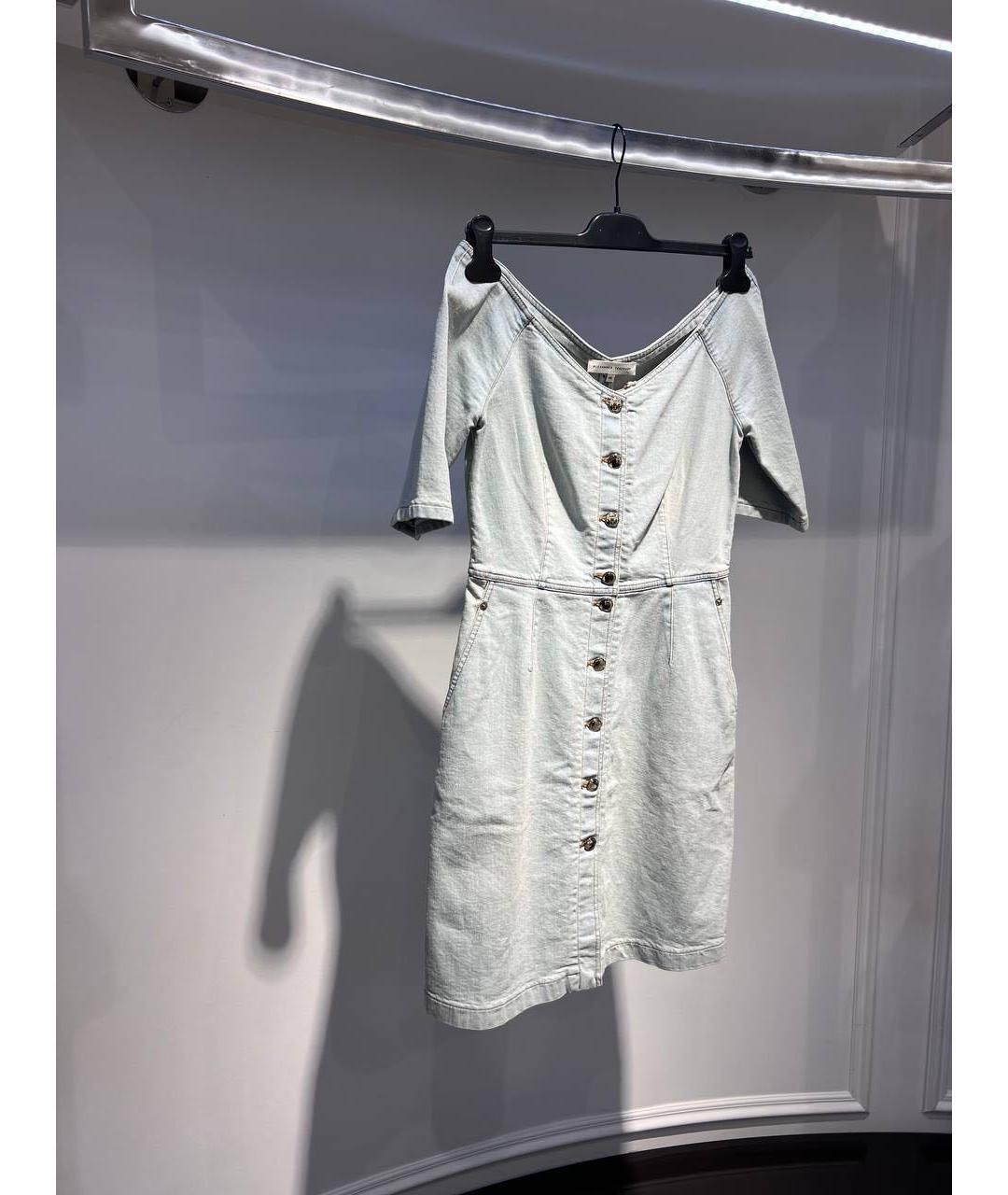 ALEXANDER TEREKHOV Синее хлопковое повседневное платье, фото 3