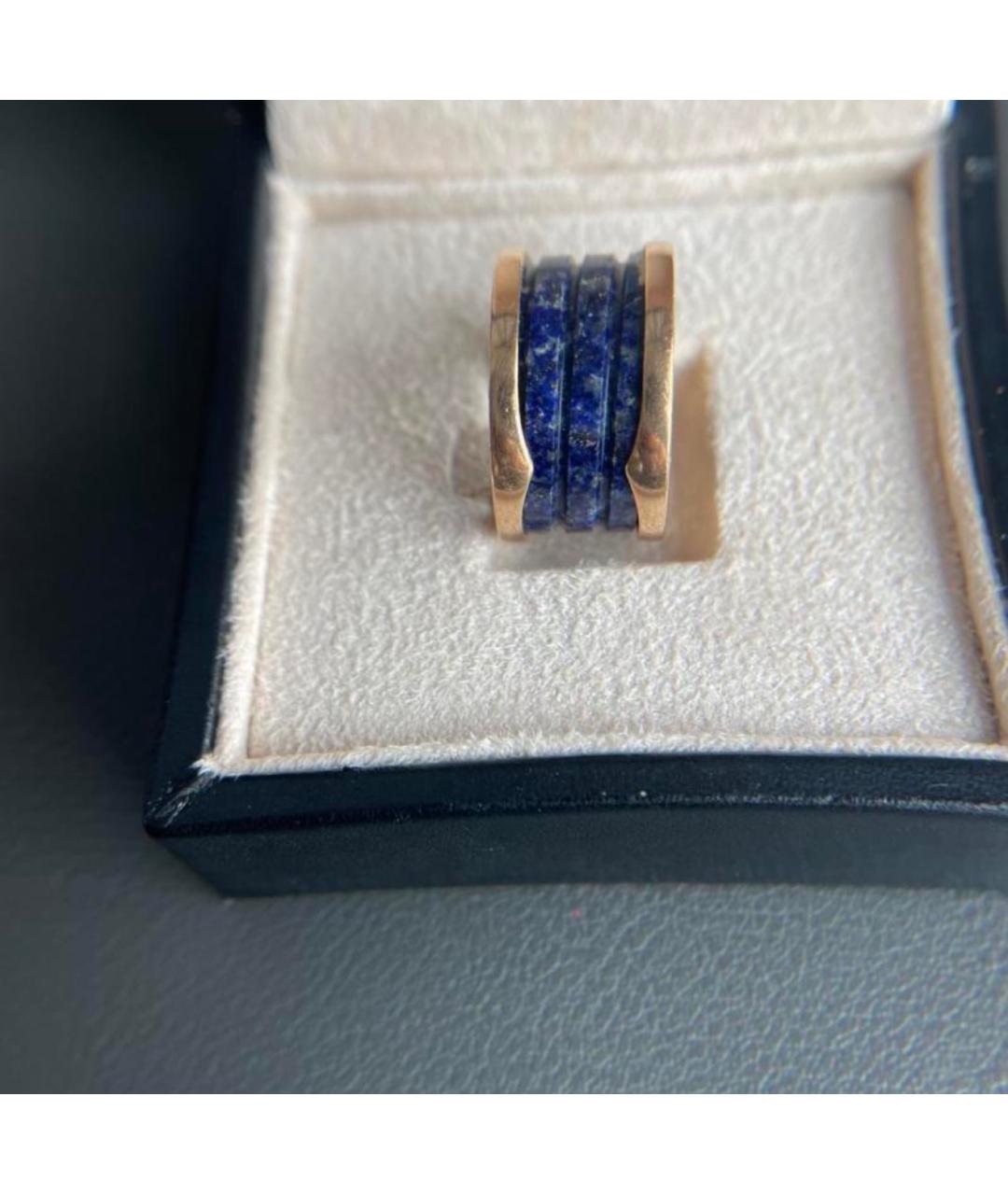 BVLGARI Синее кольцо из розового золота, фото 2