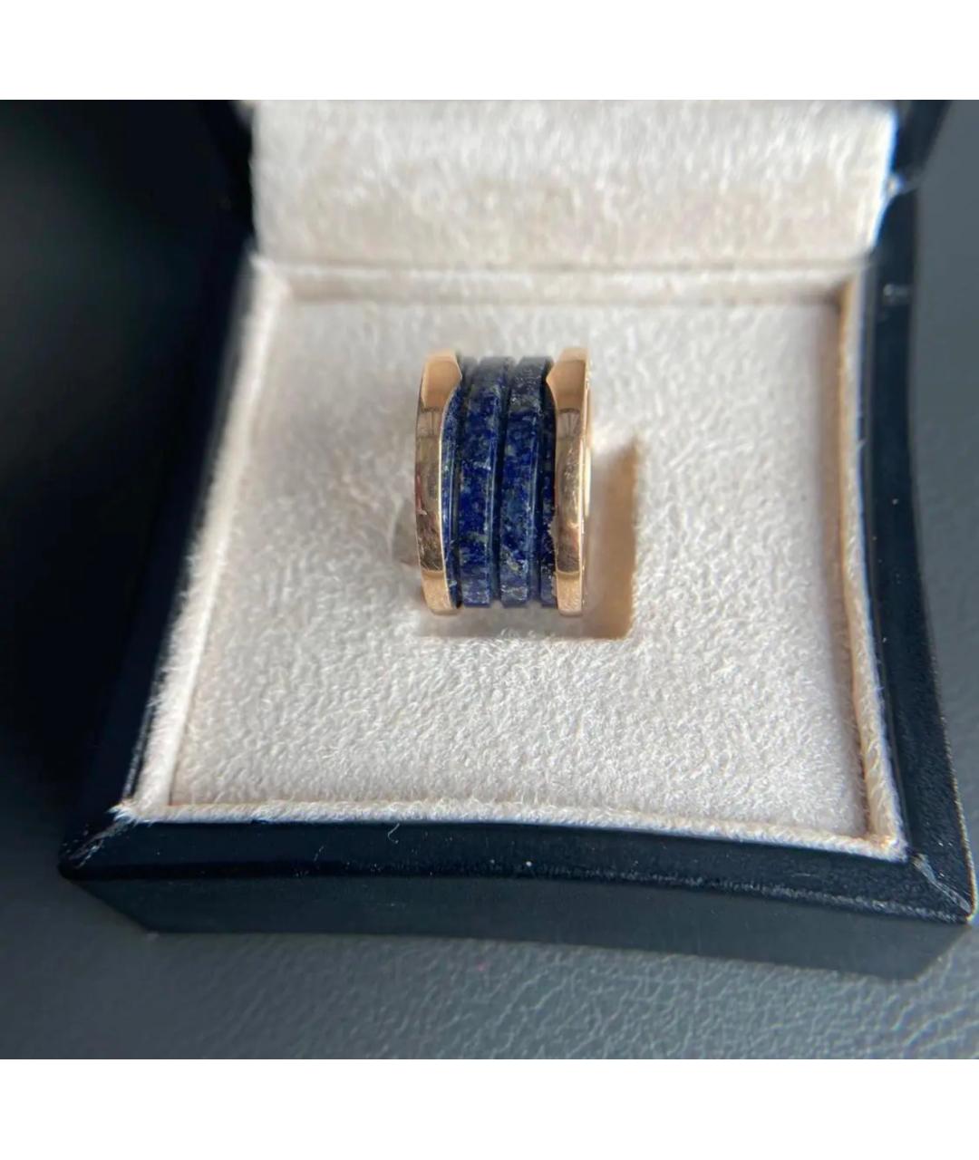 BVLGARI Синее кольцо из розового золота, фото 3