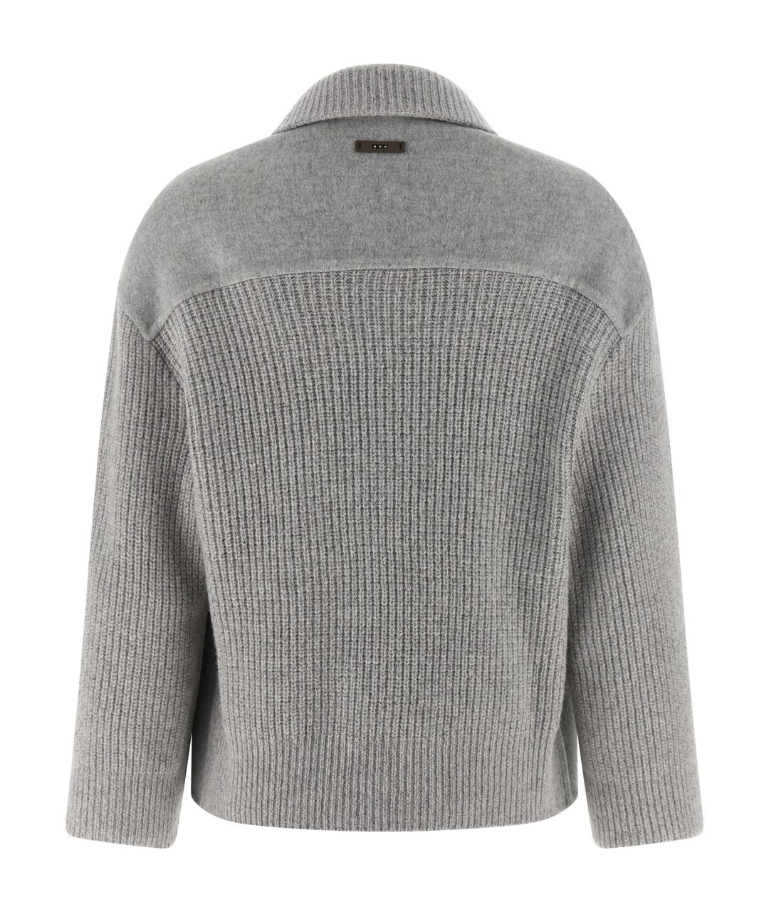 PESERICO Серая шерстяная куртка, фото 2