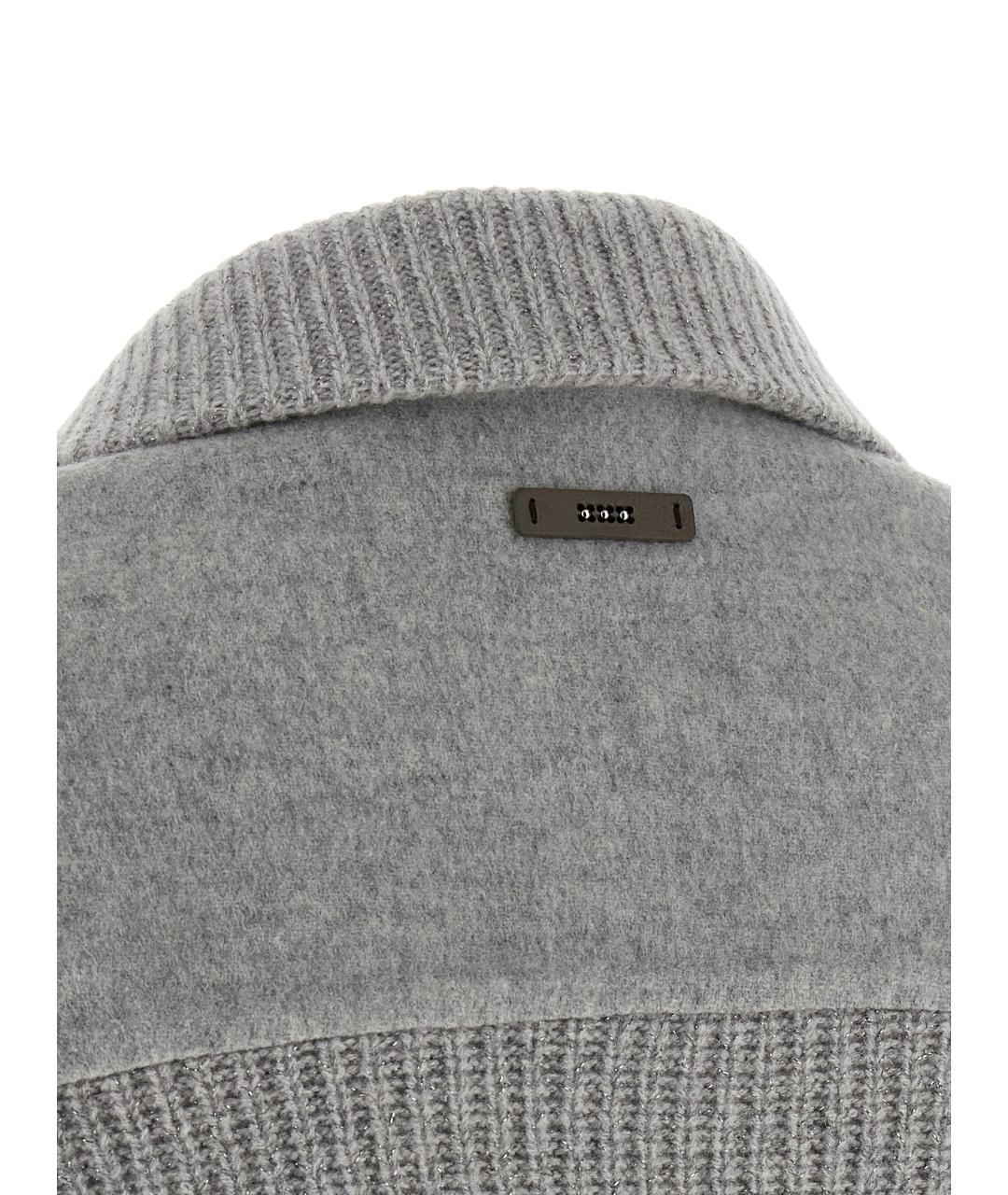 PESERICO Серая шерстяная куртка, фото 4