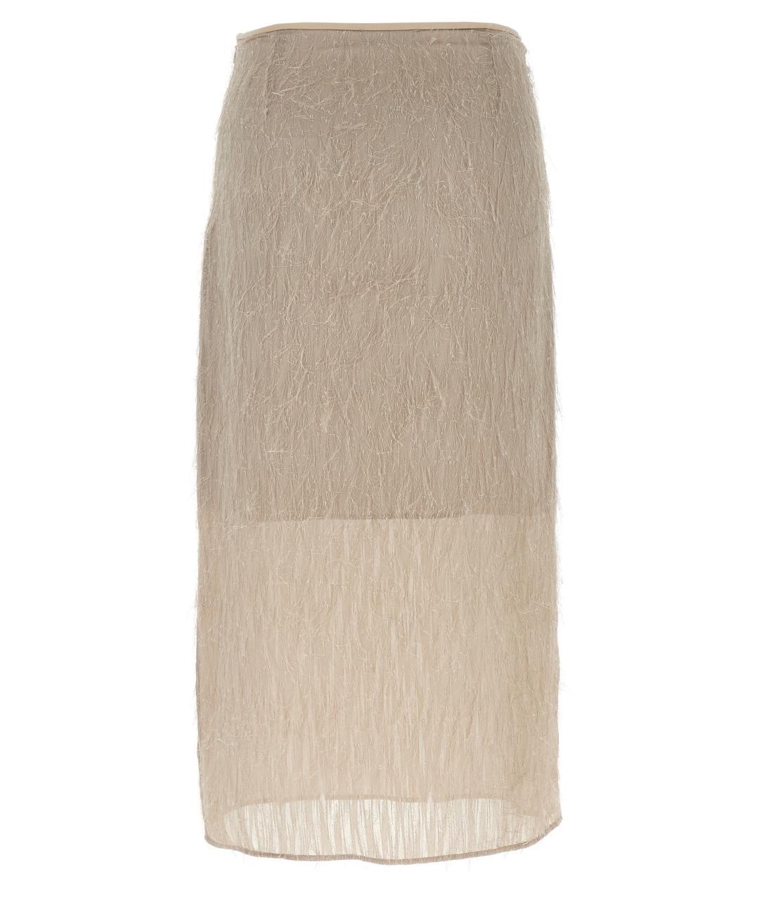 PESERICO Серая полиэстеровая юбка миди, фото 2