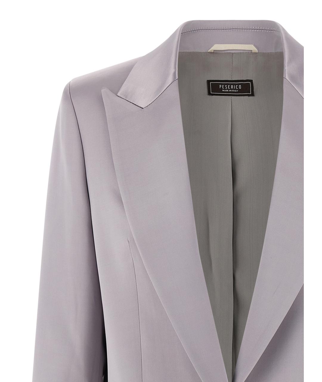 PESERICO Серый вискозный жакет/пиджак, фото 3