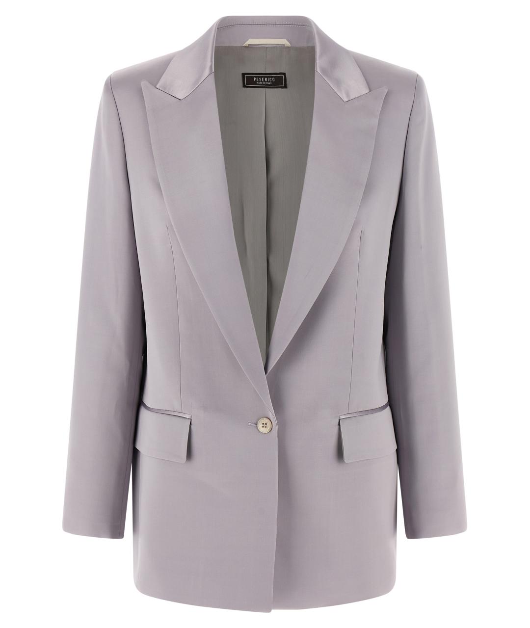 PESERICO Серый вискозный жакет/пиджак, фото 1