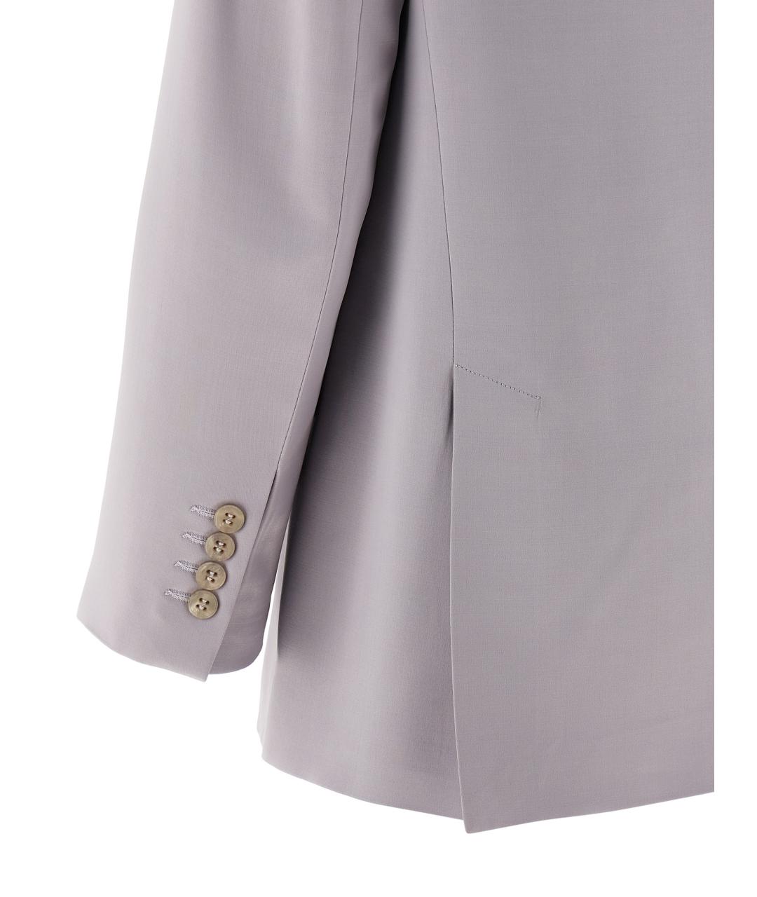 PESERICO Серый вискозный жакет/пиджак, фото 4