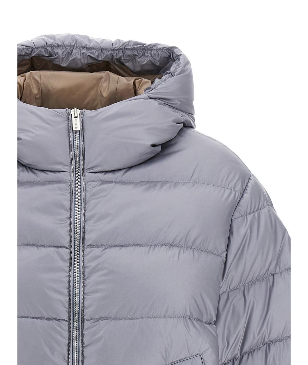 PESERICO Серый полиамидовый пуховик, фото 3