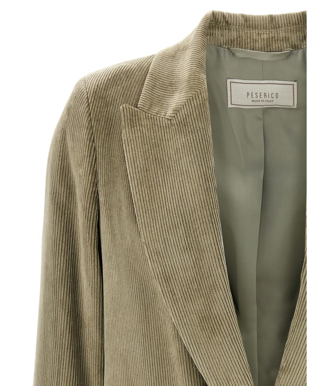 PESERICO Зеленый вискозный жакет/пиджак, фото 3