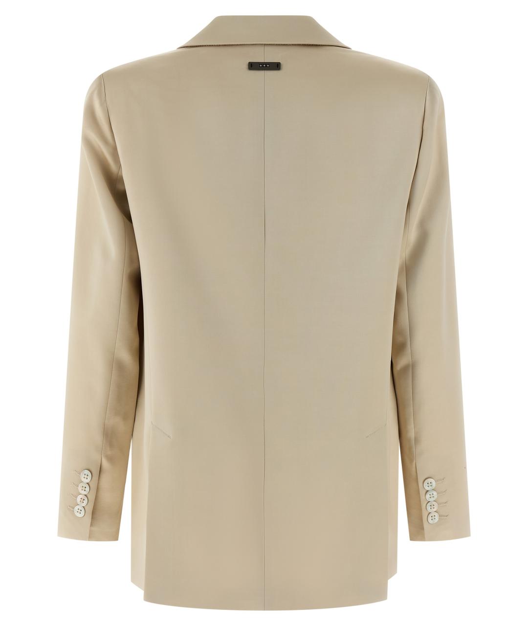 PESERICO Бежевый вискозный жакет/пиджак, фото 2