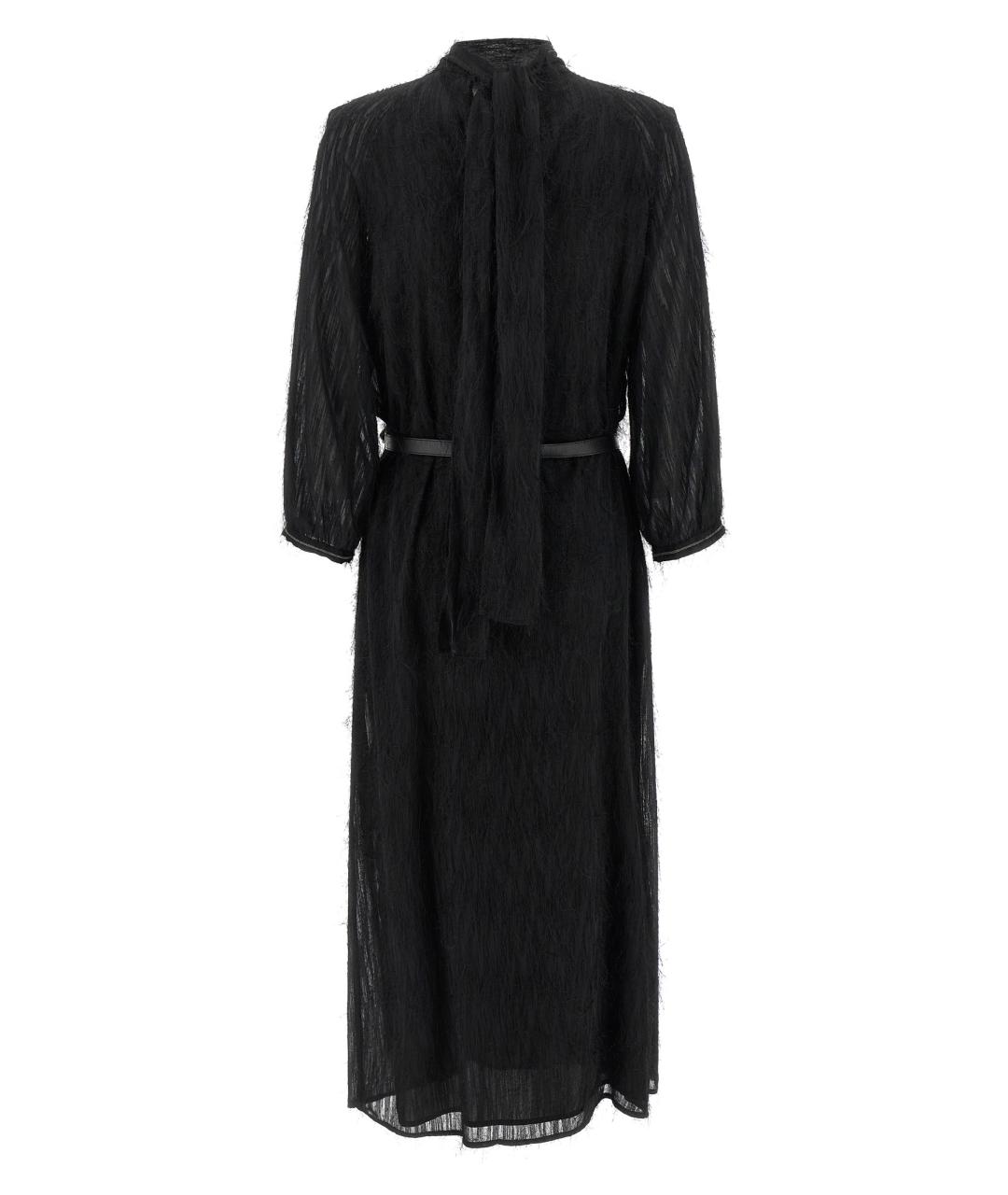 PESERICO Черное полиэстеровое платье, фото 2