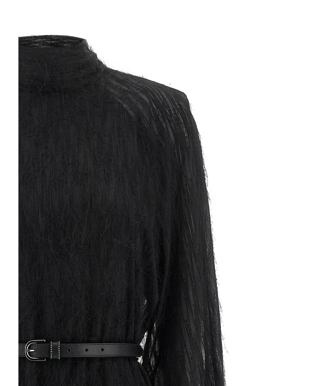 PESERICO Черное полиэстеровое платье, фото 3