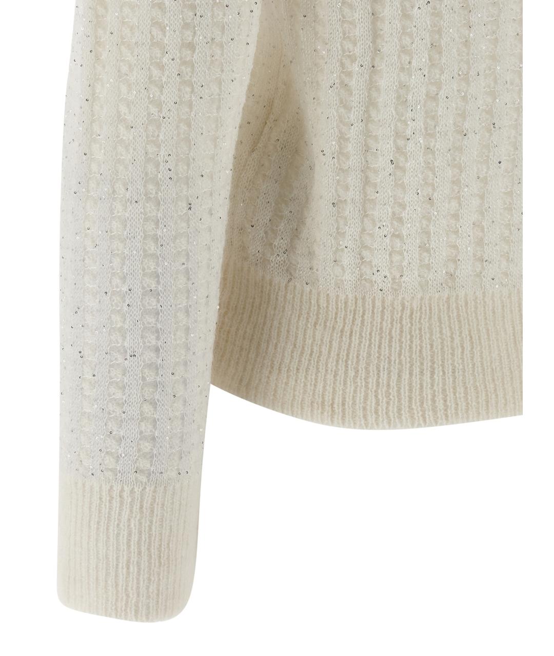 PESERICO Белый шерстяной кардиган, фото 4