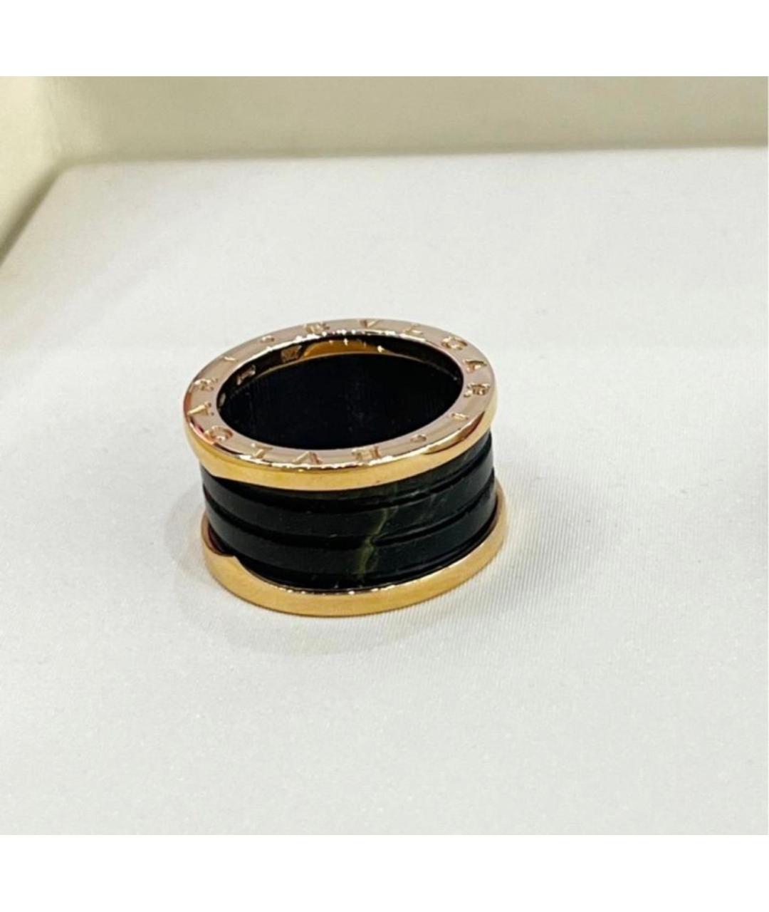 BVLGARI Зеленые кольцо из розового золота, фото 2