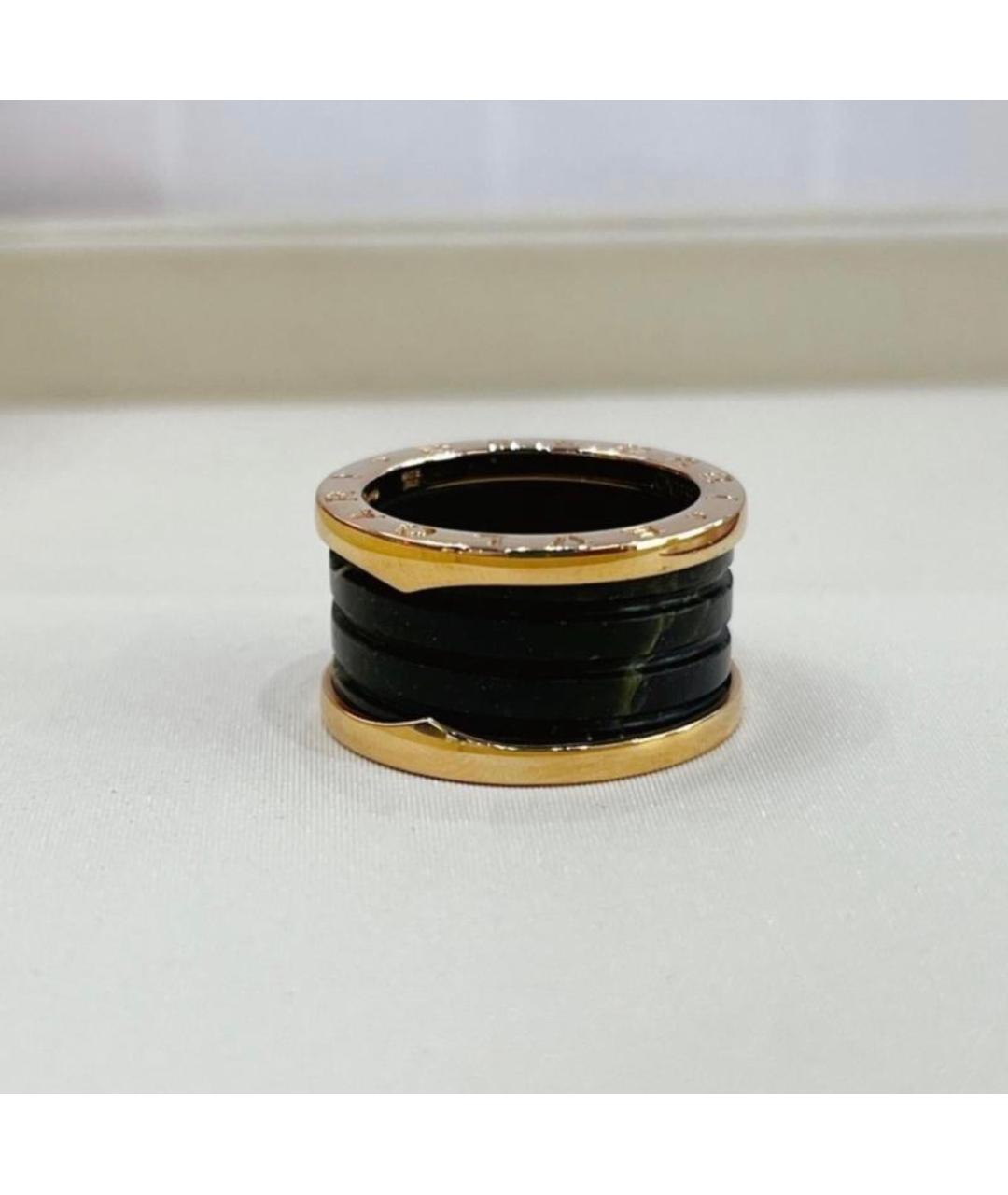 BVLGARI Зеленые кольцо из розового золота, фото 3