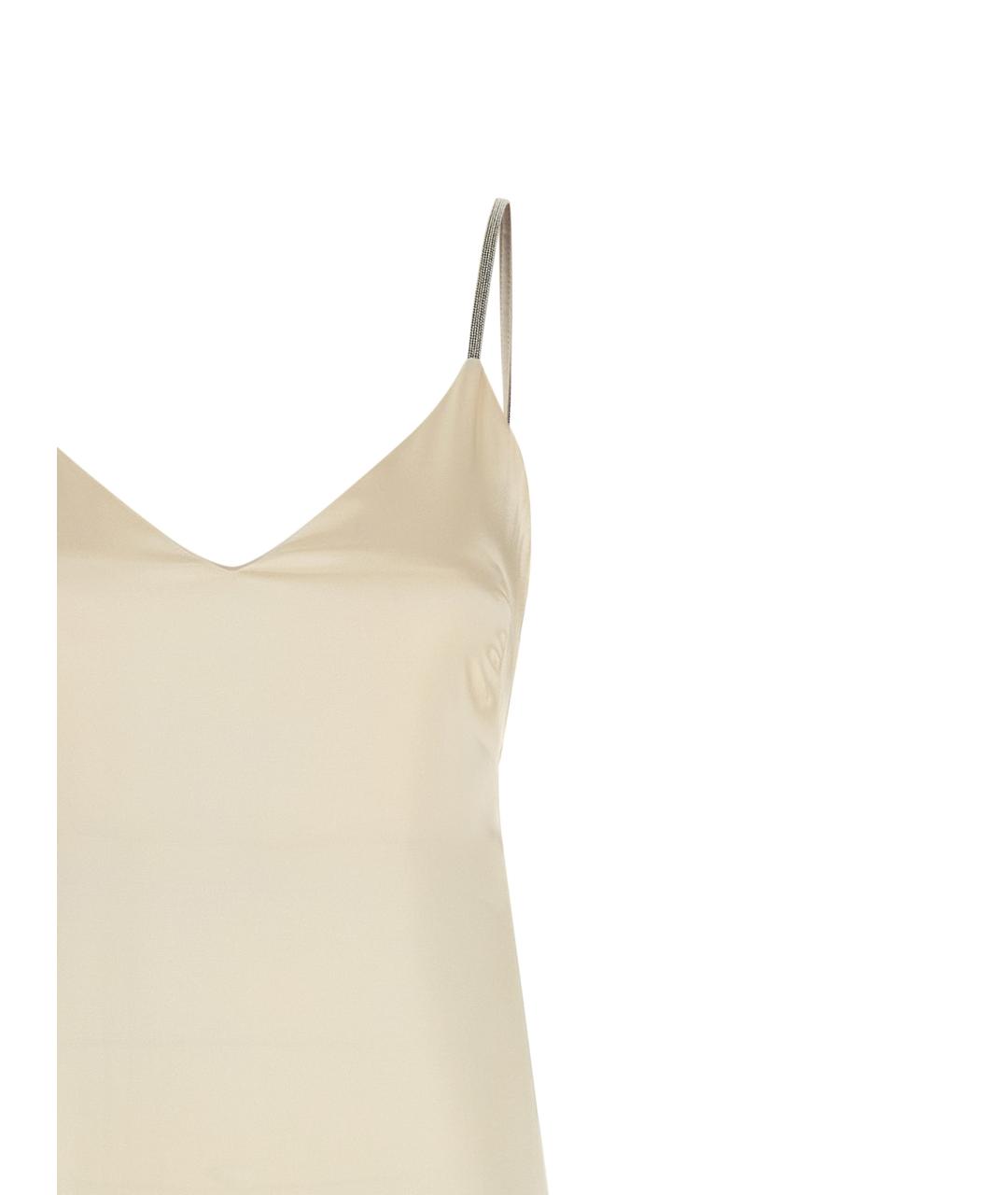 PESERICO Белое вискозное вечернее платье, фото 3