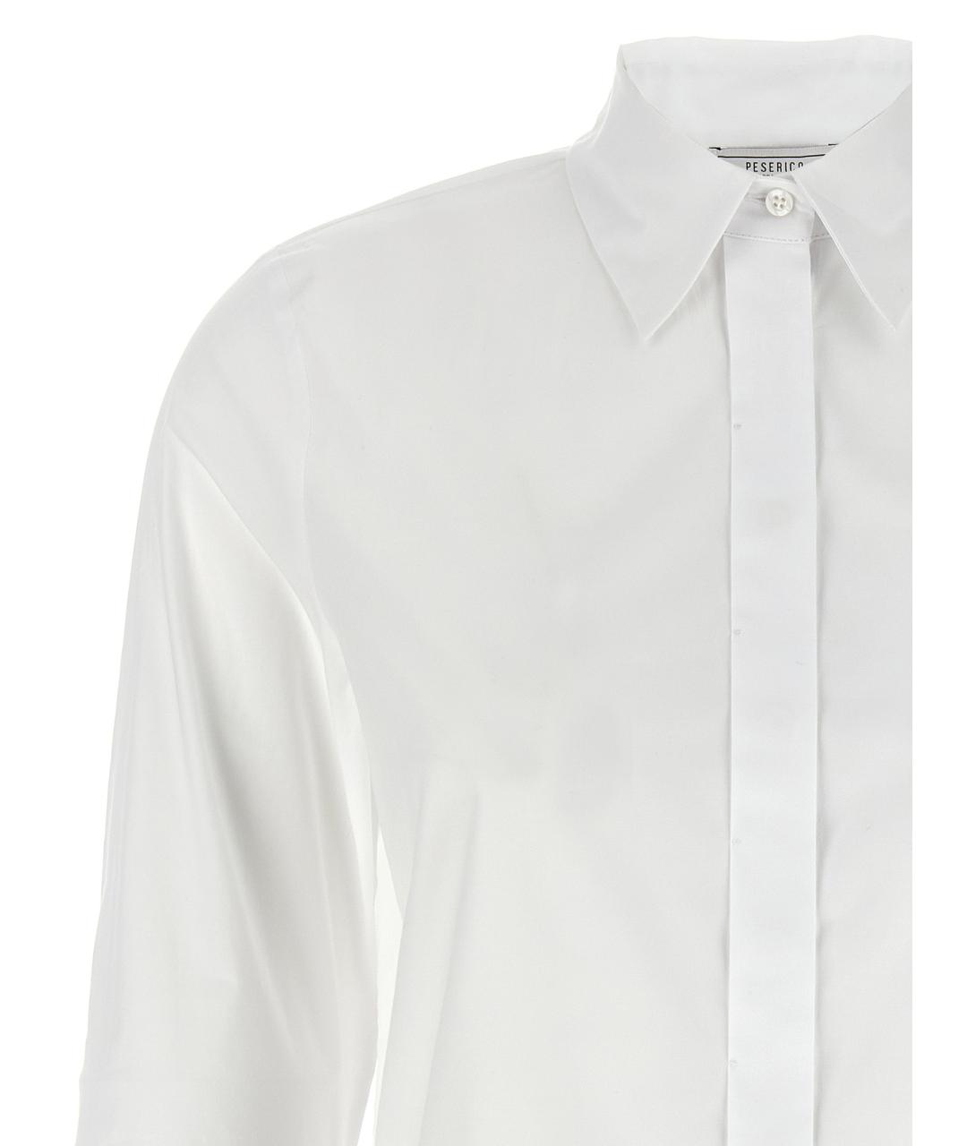 PESERICO Белая хлопковая рубашка, фото 3