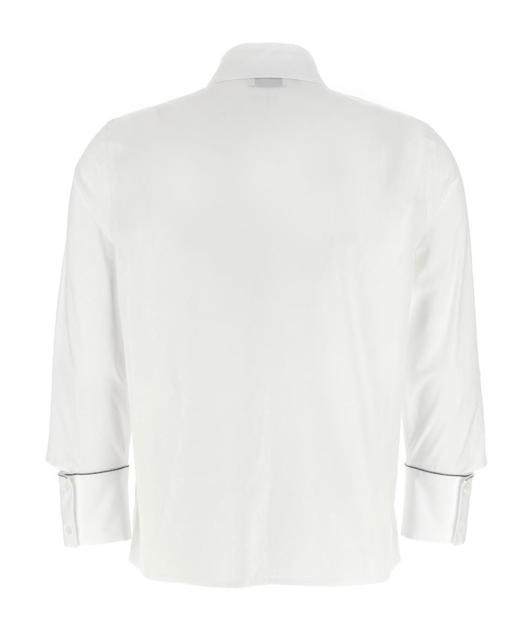 PESERICO Белая хлопковая рубашка, фото 2