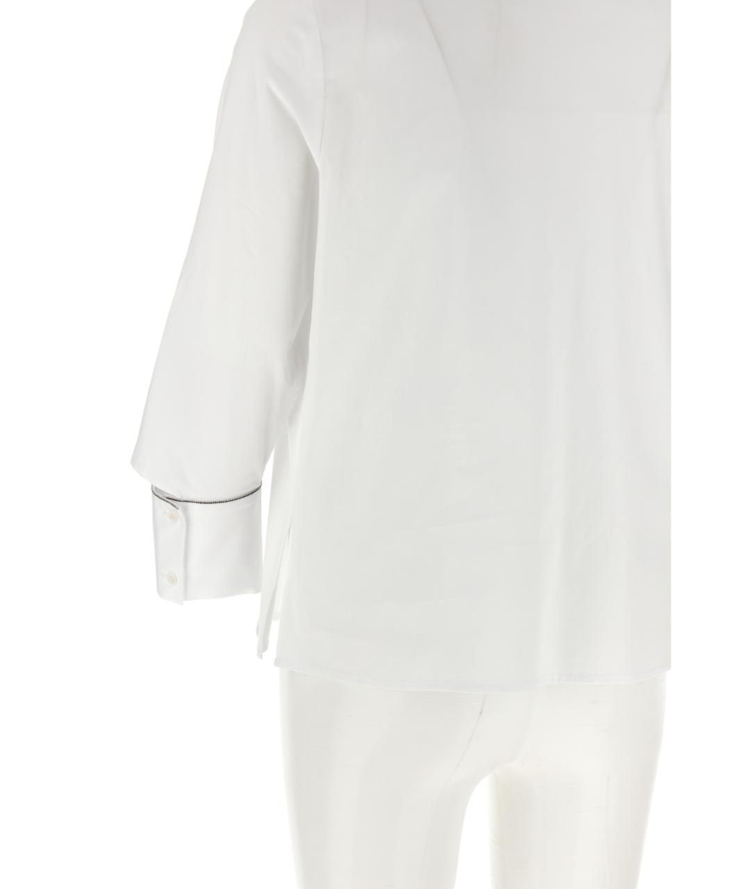 PESERICO Белая хлопковая рубашка, фото 4