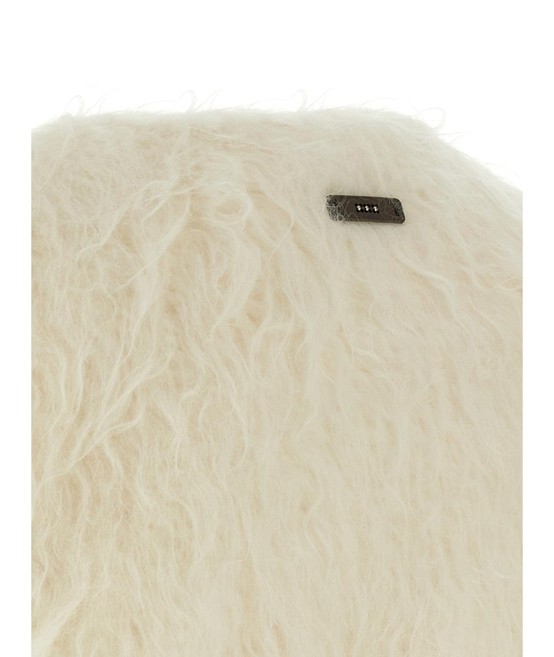 PESERICO Белый шерстяной жилет, фото 4