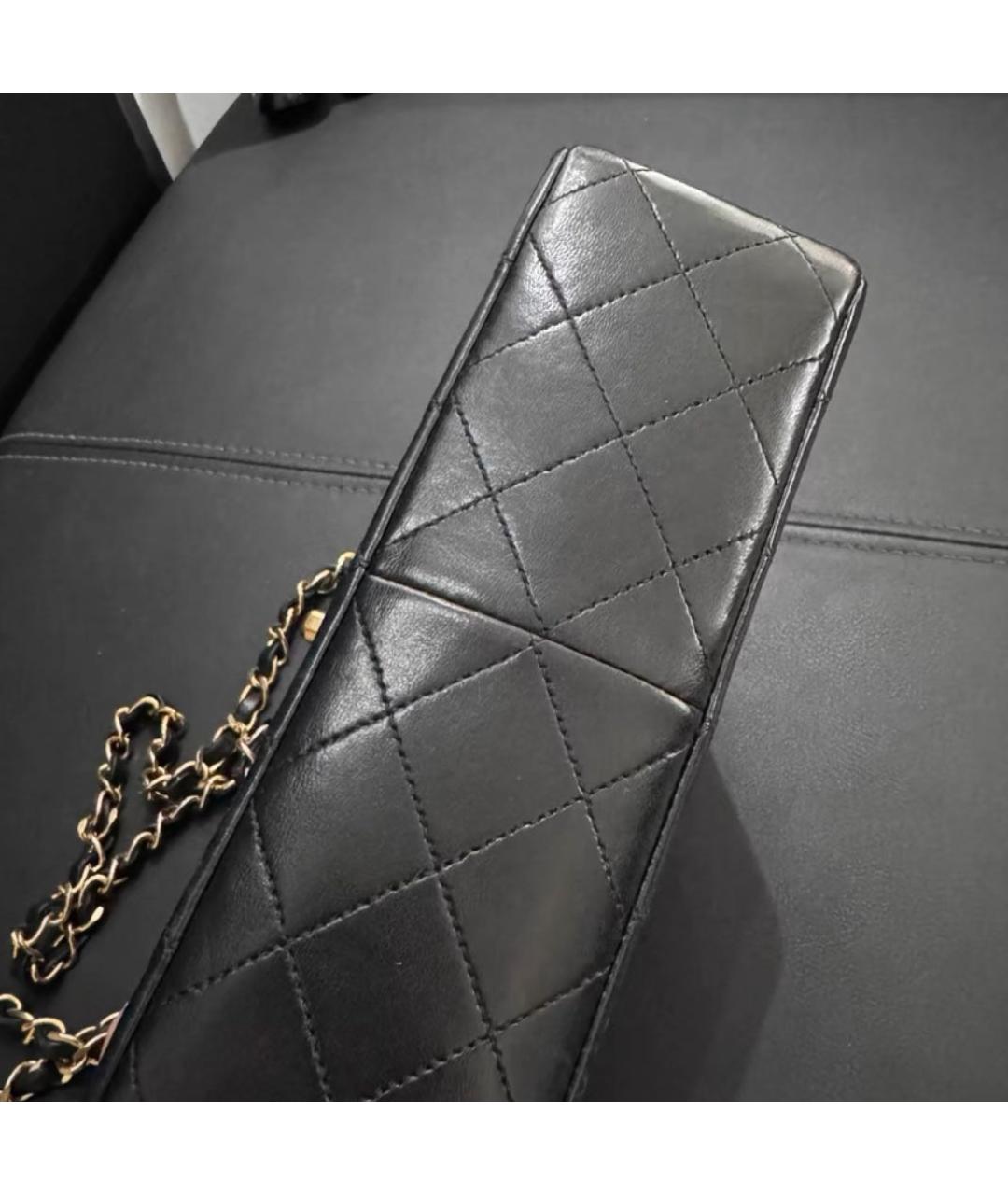 CHANEL Черная кожаная сумка через плечо, фото 5