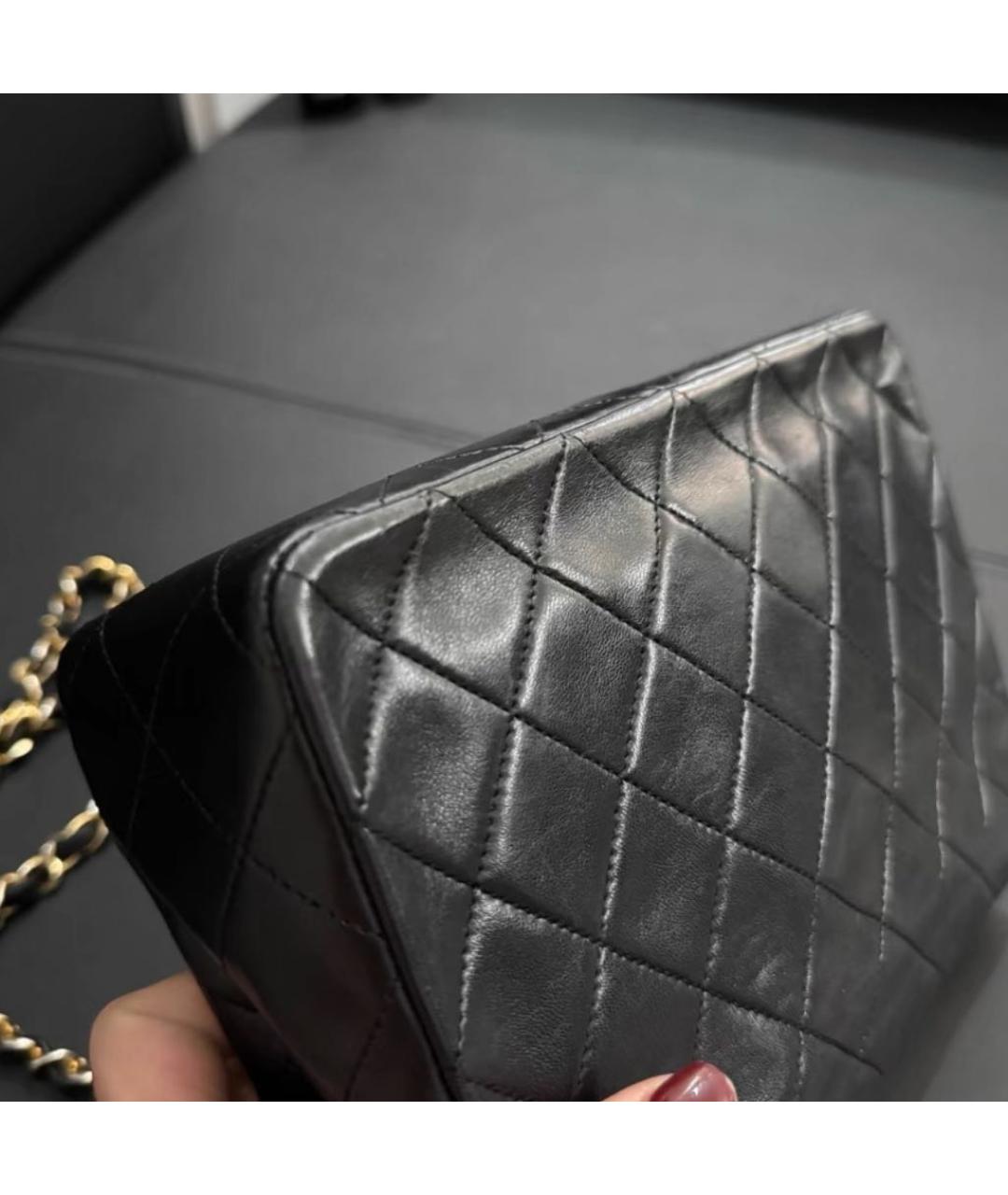 CHANEL Черная кожаная сумка через плечо, фото 4