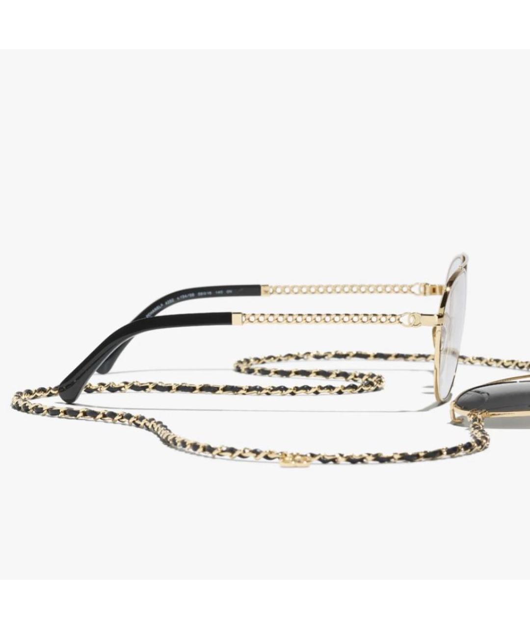 CHANEL Черные металлические солнцезащитные очки, фото 4