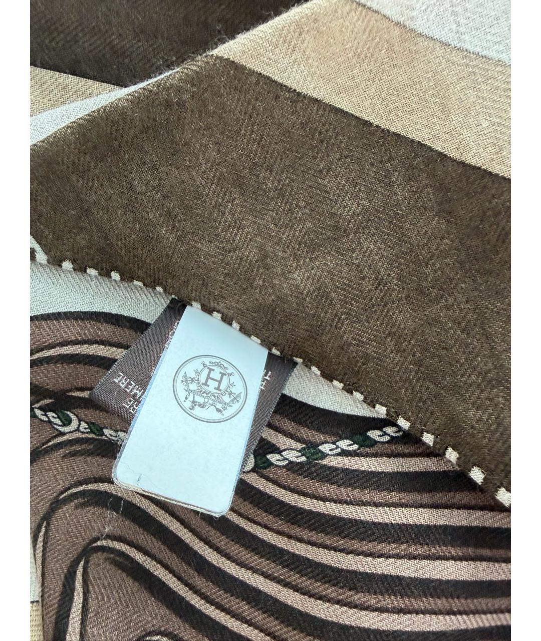 HERMES Мульти кашемировый платок, фото 3