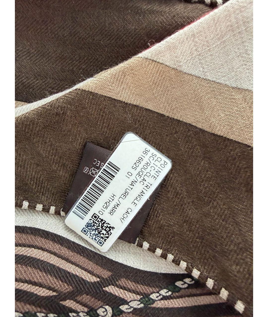 HERMES Мульти кашемировый платок, фото 2